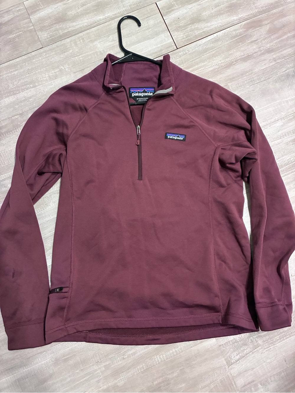 Patagonia Crosstrek Polartek Fleece 1/4 Zip Jacket Burgundy Women’s Medium